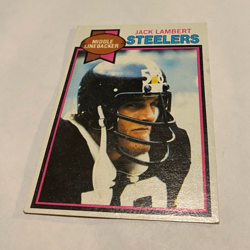 Jack Lambert 1979 Topps Football Card #475 Pittsburgh Steelers Vintage - Picture 3 of 3